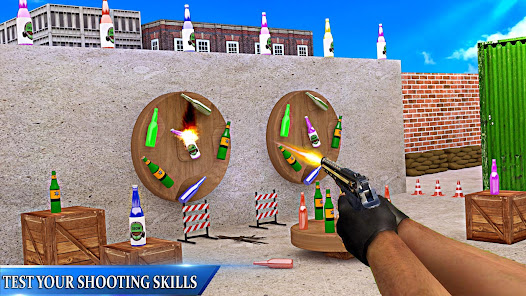 Fps Bottle Shooting Games 3D