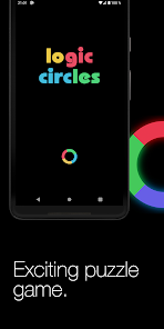 Logic circles. Puzzle game.