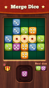 Woody Dice Merge Puzzle