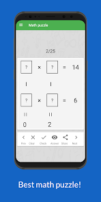 Math puzzle:math riddles games