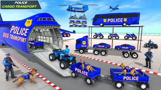 Police Vehicle Transport Truck