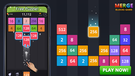 Merge block-2048 puzzle game