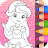 Princess Coloring & Dress Up