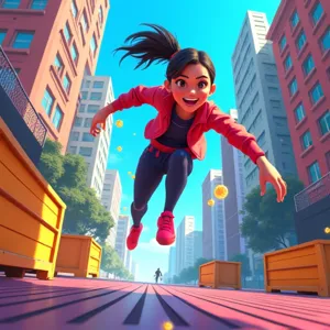 Vector: Parkour Run- Difficult to Pass