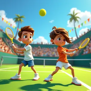 3D Tennis - Simple and Offline Sports Competitions