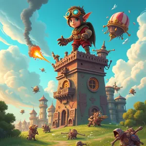 Steampunk Tower Defense - Defeat the Enemy Strategically
