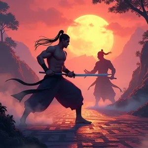 Shadow Fight 2 - Classic Fighting In Ink Painting Style