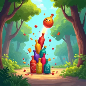 Knock Down Bottles Review - Test Your Slingshot Skills!